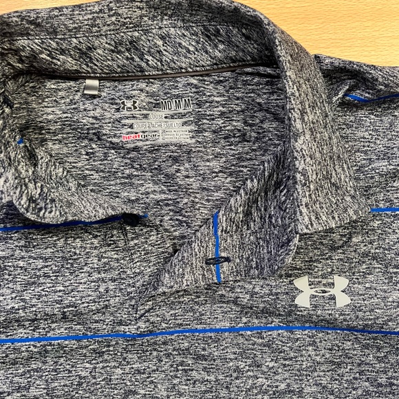 UA Heatgear Stripe Polo - Picture 2 of 2